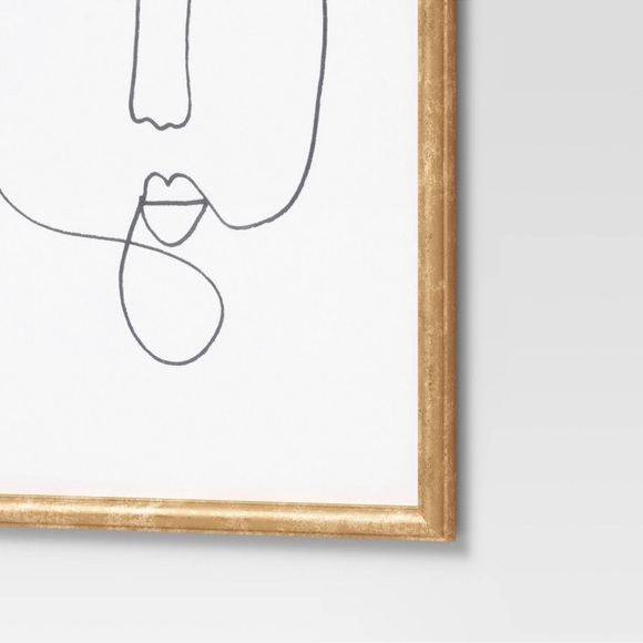 Opalhouse Art Opalhouse Line Drawing Faces Wall Art Set Of 2 Poshmark